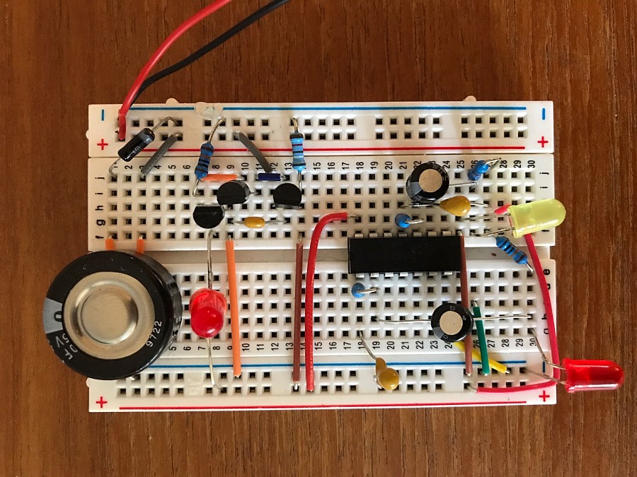 Pummer on a breadboard